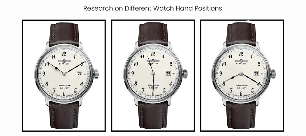 Research on different Watch Hand Positions 