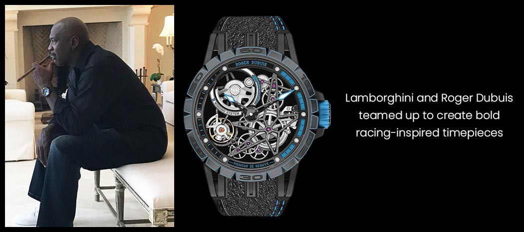 Lamborghini and Roger Dubuis teamed up to create bold racing-inspired timepieces
